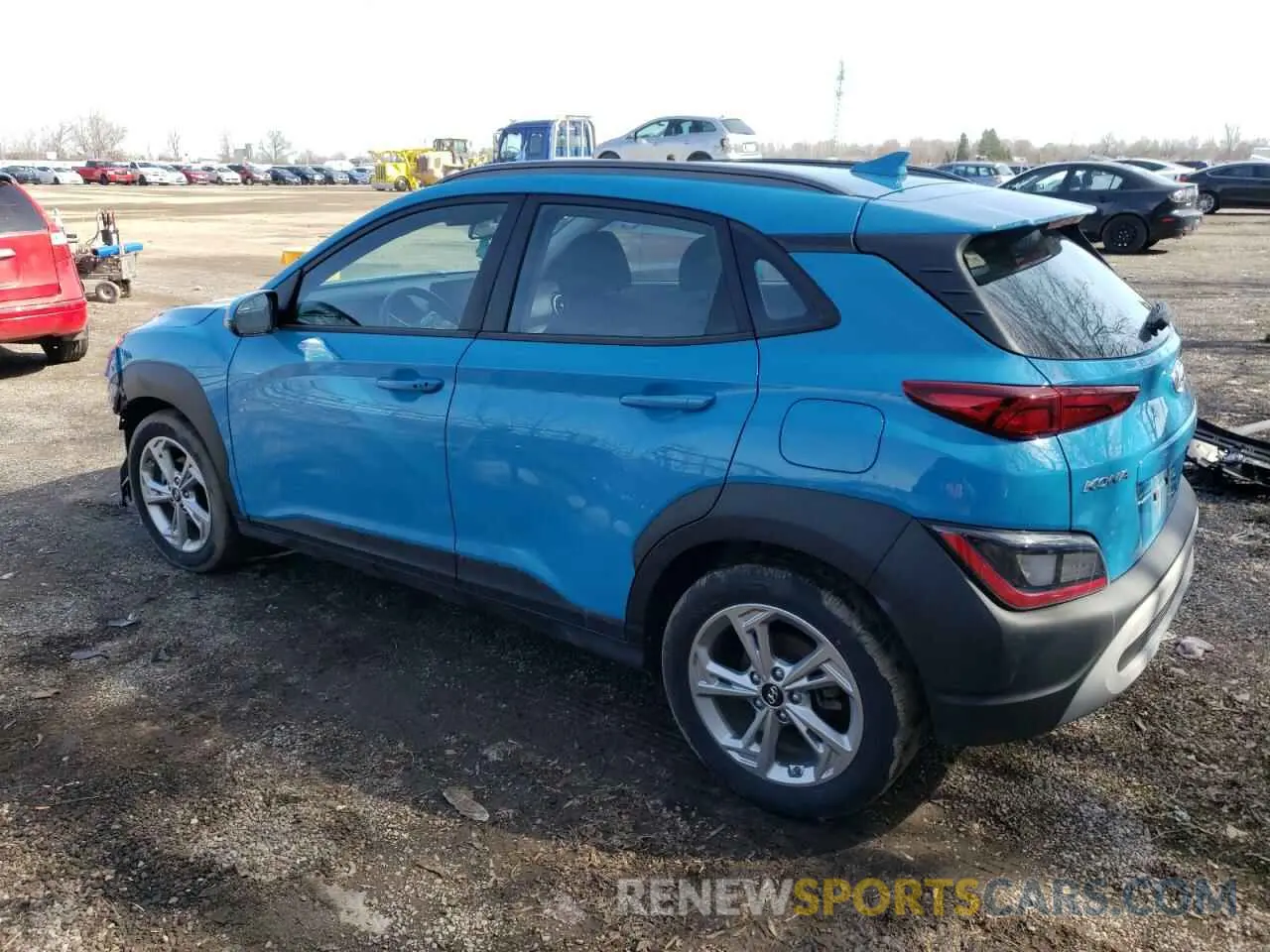 2 Photograph of a damaged car KM8K22AB6NU810548 HYUNDAI KONA 2022