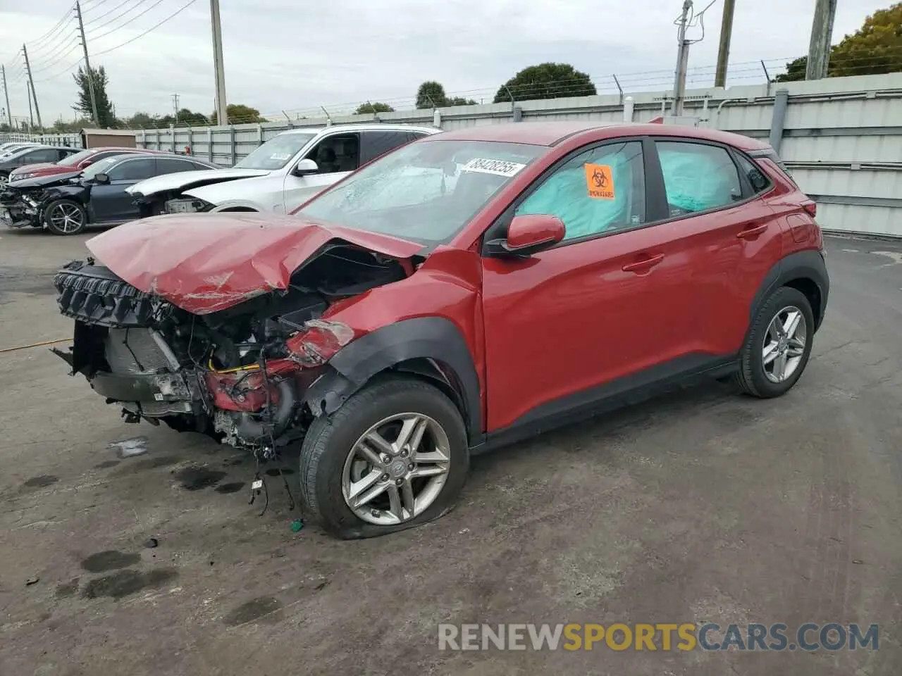 1 Photograph of a damaged car KM8K22ABXNU772788 HYUNDAI KONA 2022