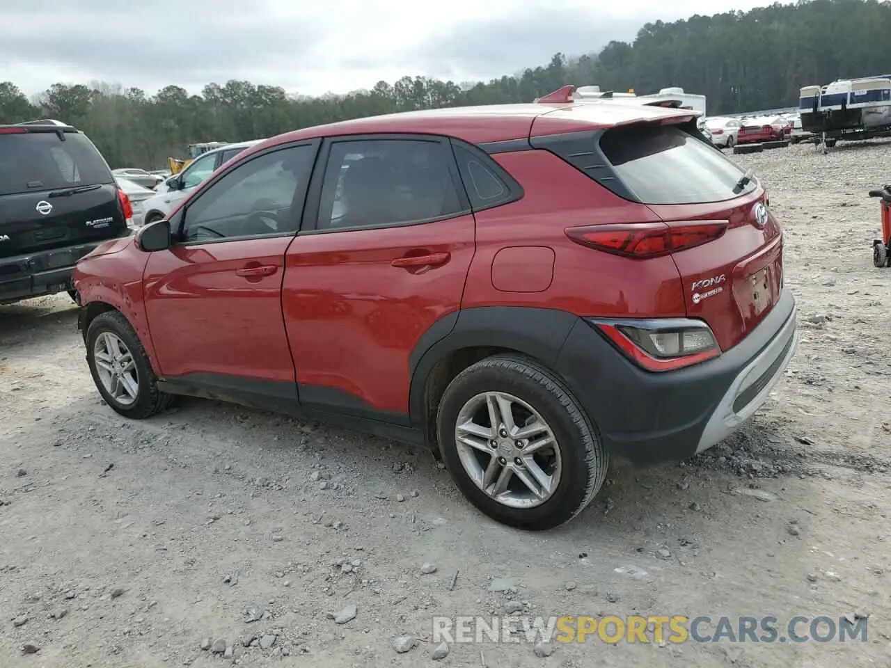 2 Photograph of a damaged car KM8K22ABXNU773228 HYUNDAI KONA 2022