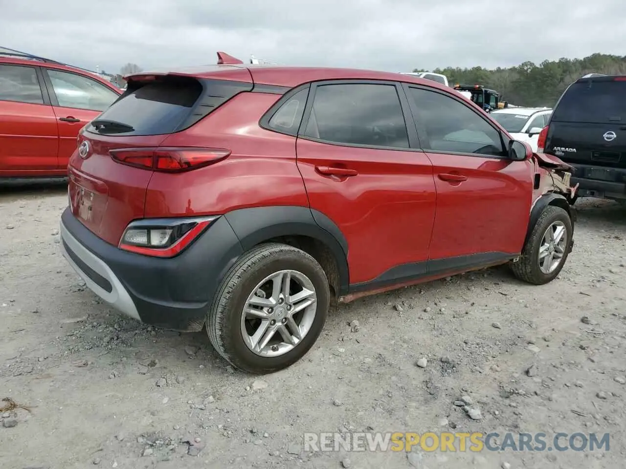 3 Photograph of a damaged car KM8K22ABXNU773228 HYUNDAI KONA 2022