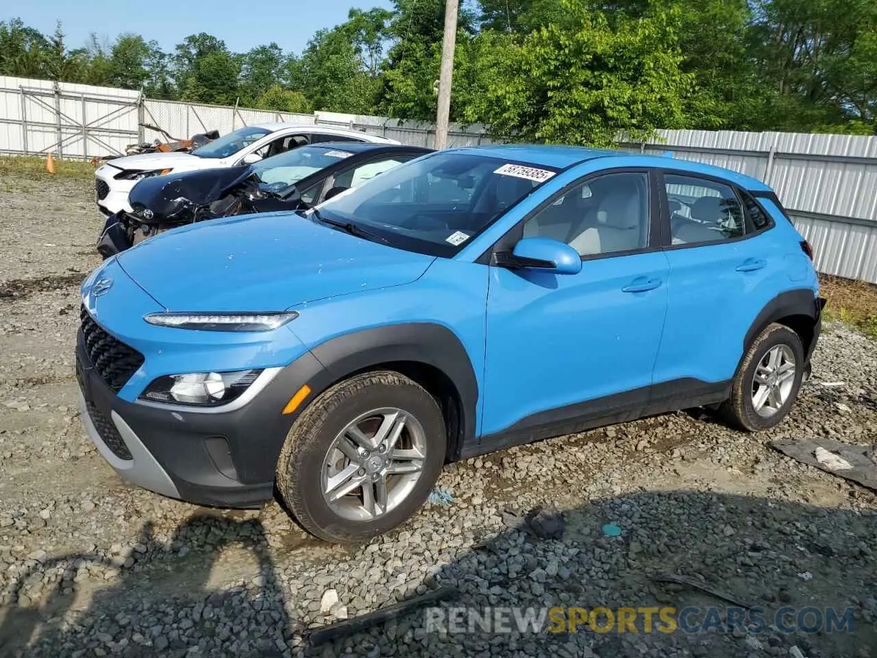 1 Фотография поврежденного автомобиля KM8K2CAB0NU866281 HYUNDAI KONA 2022