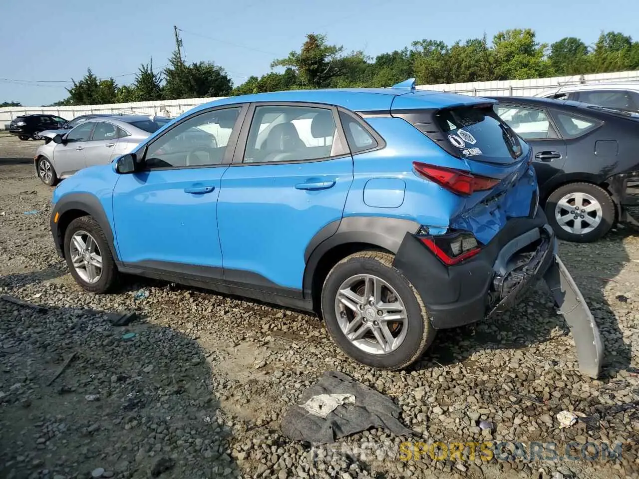2 Фотография поврежденного автомобиля KM8K2CAB0NU866281 HYUNDAI KONA 2022