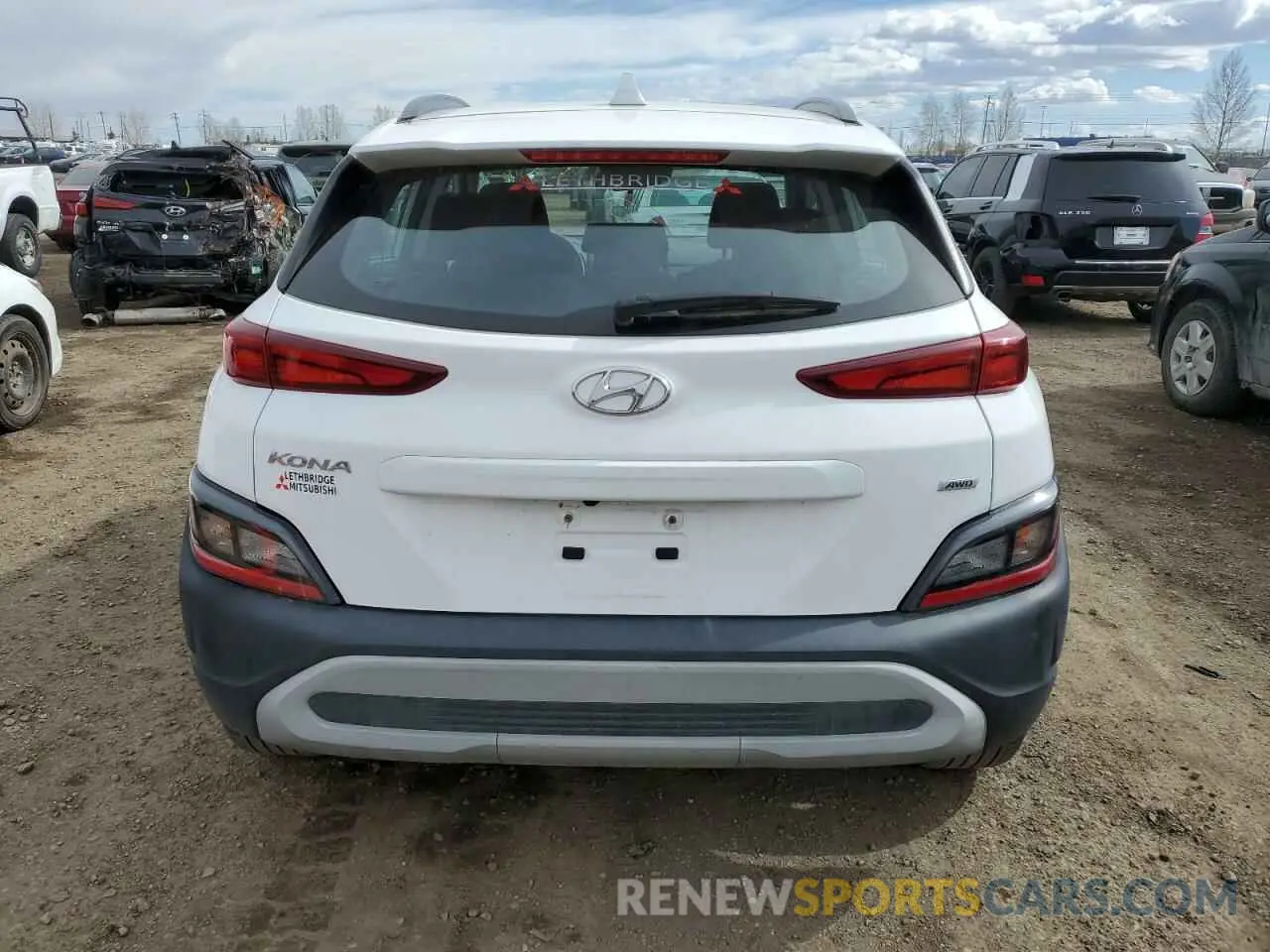 6 Фотография поврежденного автомобиля KM8K2CAB2NU863916 HYUNDAI KONA 2022