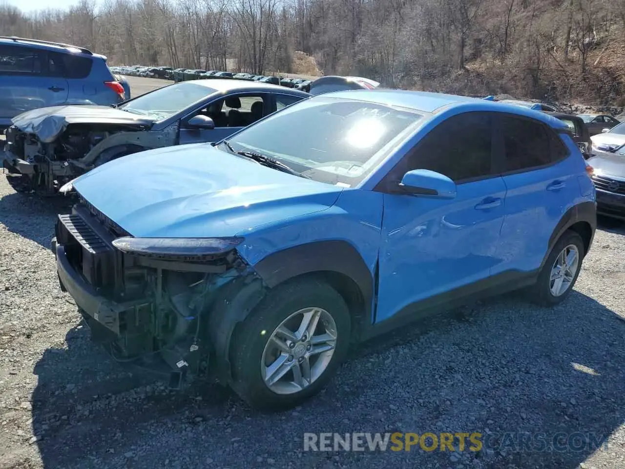 1 Photograph of a damaged car KM8K2CAB3NU866257 HYUNDAI KONA 2022