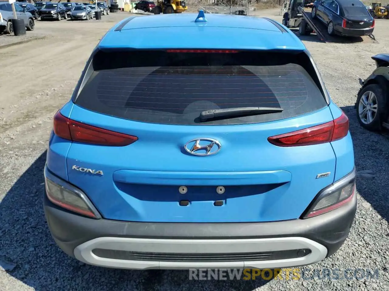 6 Photograph of a damaged car KM8K2CAB3NU866257 HYUNDAI KONA 2022