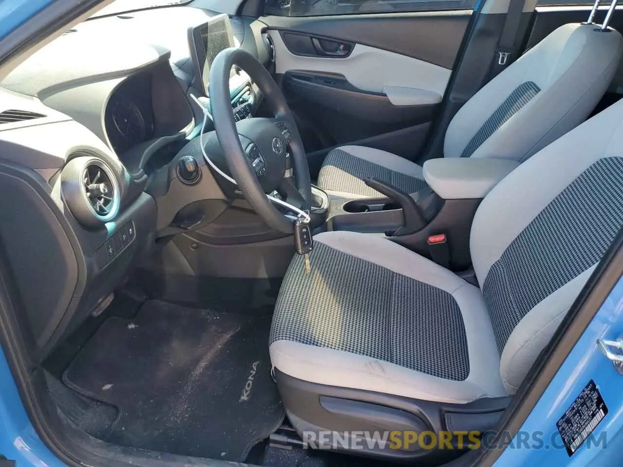 7 Photograph of a damaged car KM8K2CAB3NU866257 HYUNDAI KONA 2022