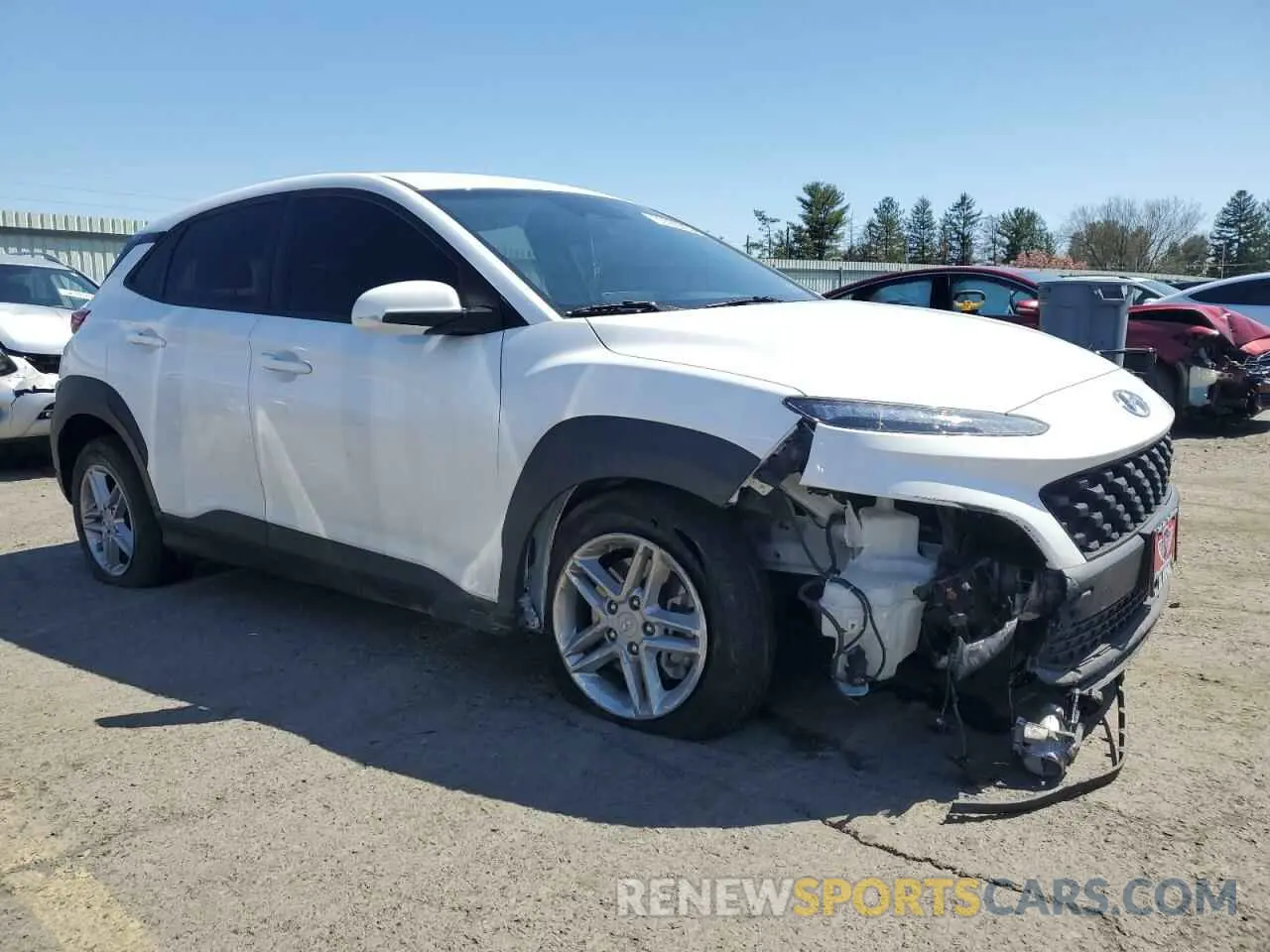 4 Photograph of a damaged car KM8K2CAB4NU764272 HYUNDAI KONA 2022