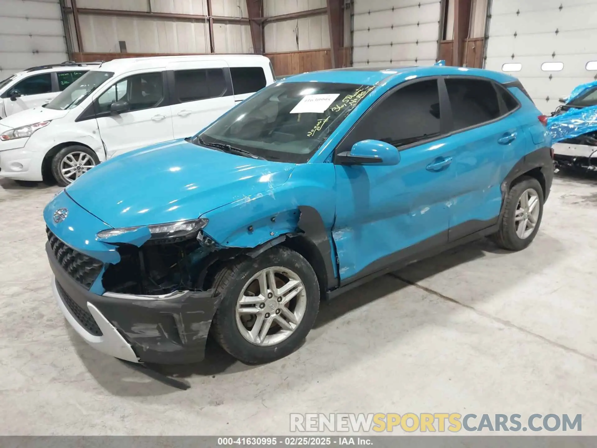 2 Фотография поврежденного автомобиля KM8K2CAB4NU878255 HYUNDAI KONA 2022