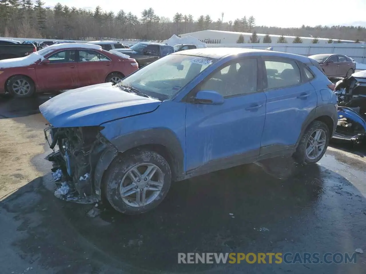 1 Photograph of a damaged car KM8K2CAB5NU768606 HYUNDAI KONA 2022