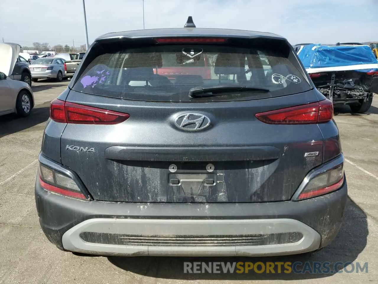 6 Фотография поврежденного автомобиля KM8K2CAB5NU795868 HYUNDAI KONA 2022