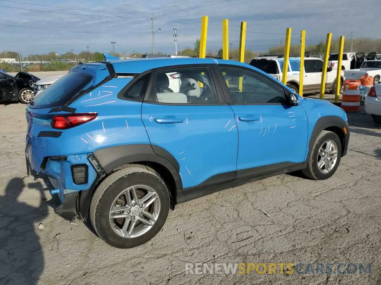 3 Photograph of a damaged car KM8K2CAB6NU891797 HYUNDAI KONA 2022