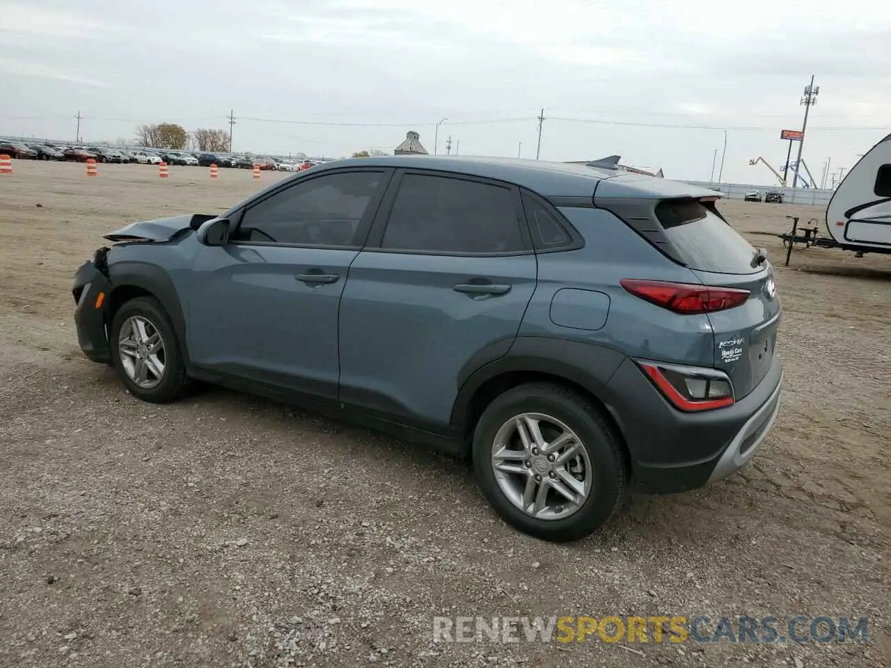 2 Photograph of a damaged car KM8K2CABXNU775390 HYUNDAI KONA 2022