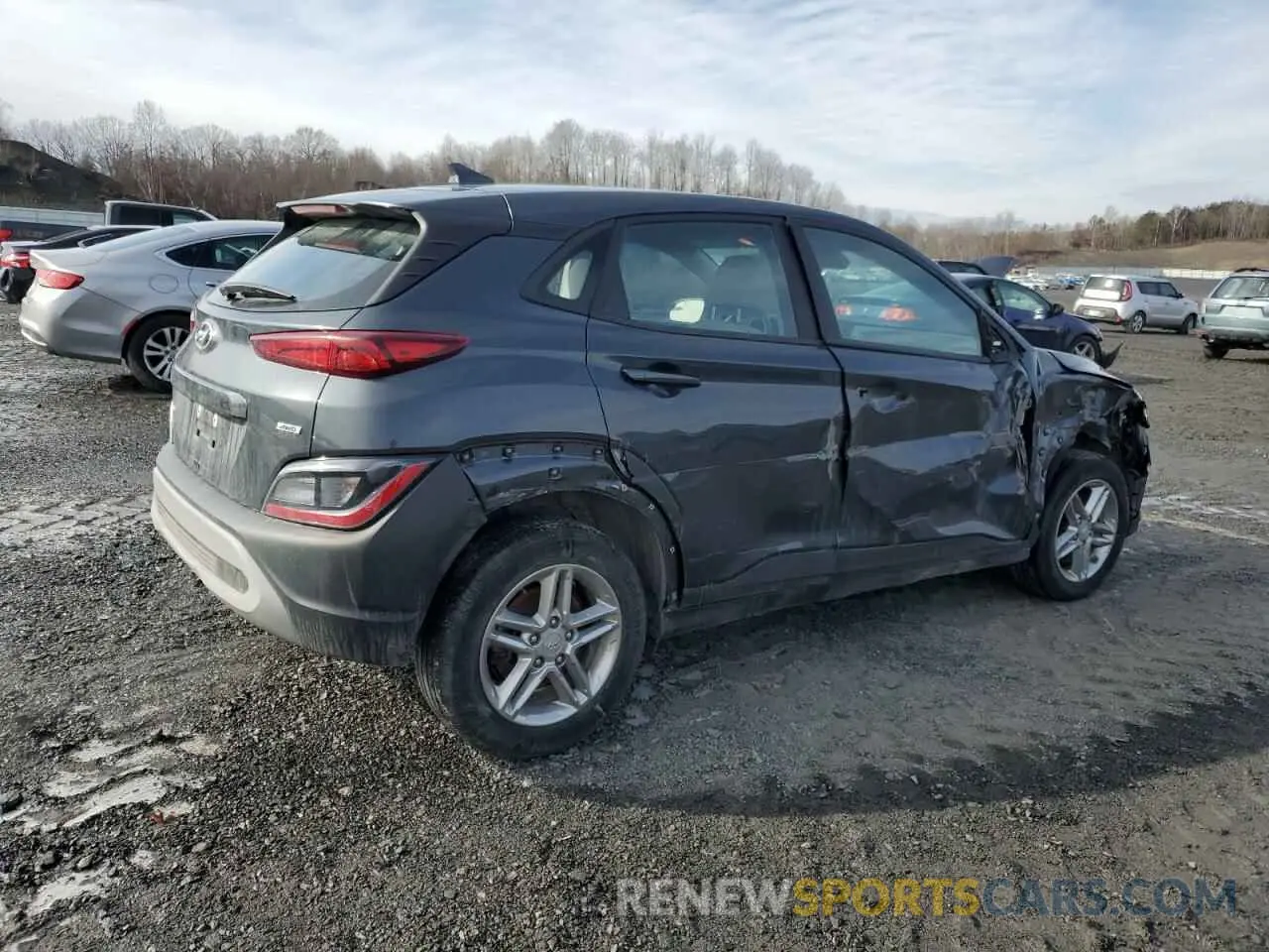3 Photograph of a damaged car KM8K2CABXNU776913 HYUNDAI KONA 2022