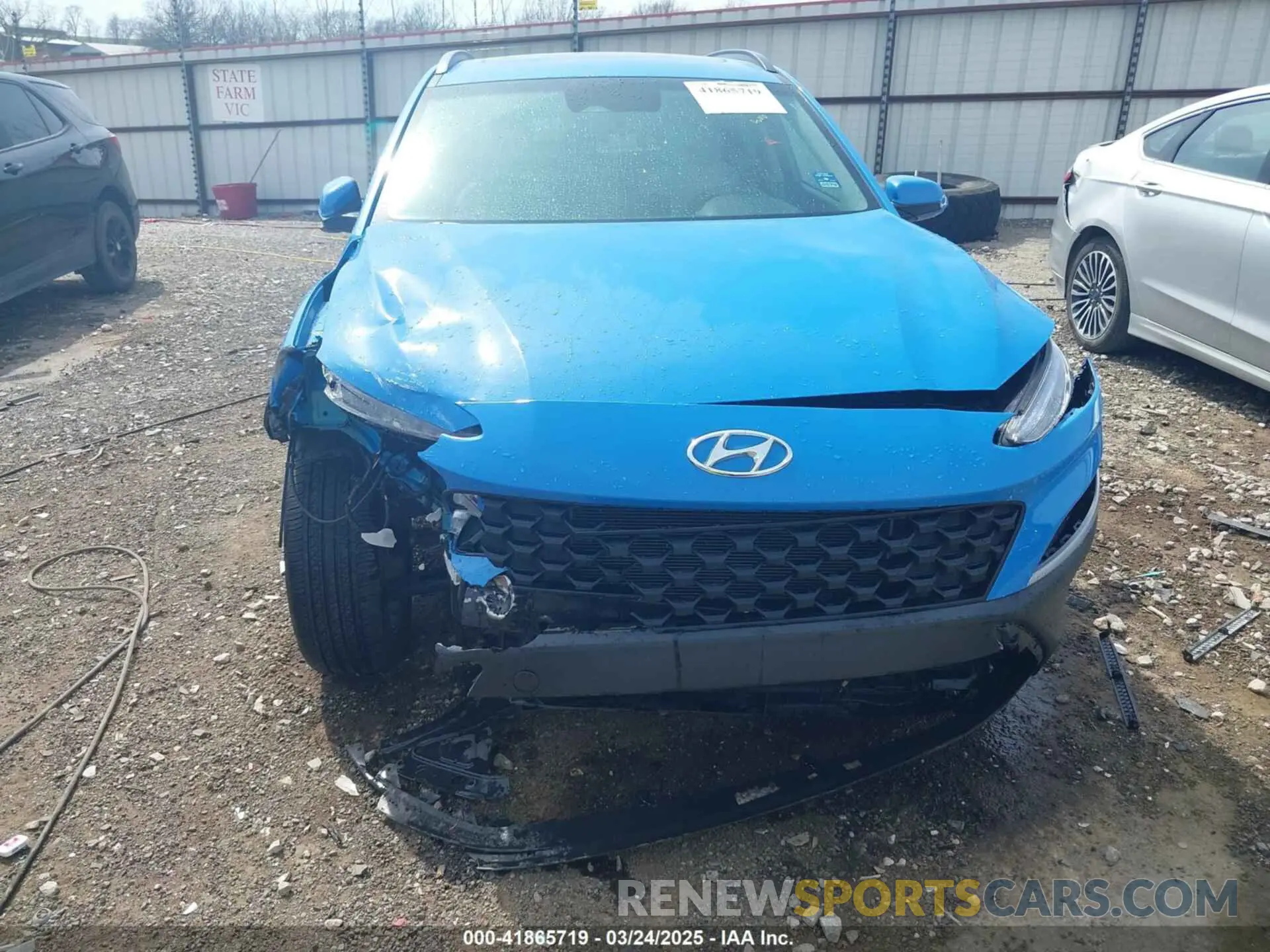 6 Photograph of a damaged car KM8K32AB2NU765962 HYUNDAI KONA 2022