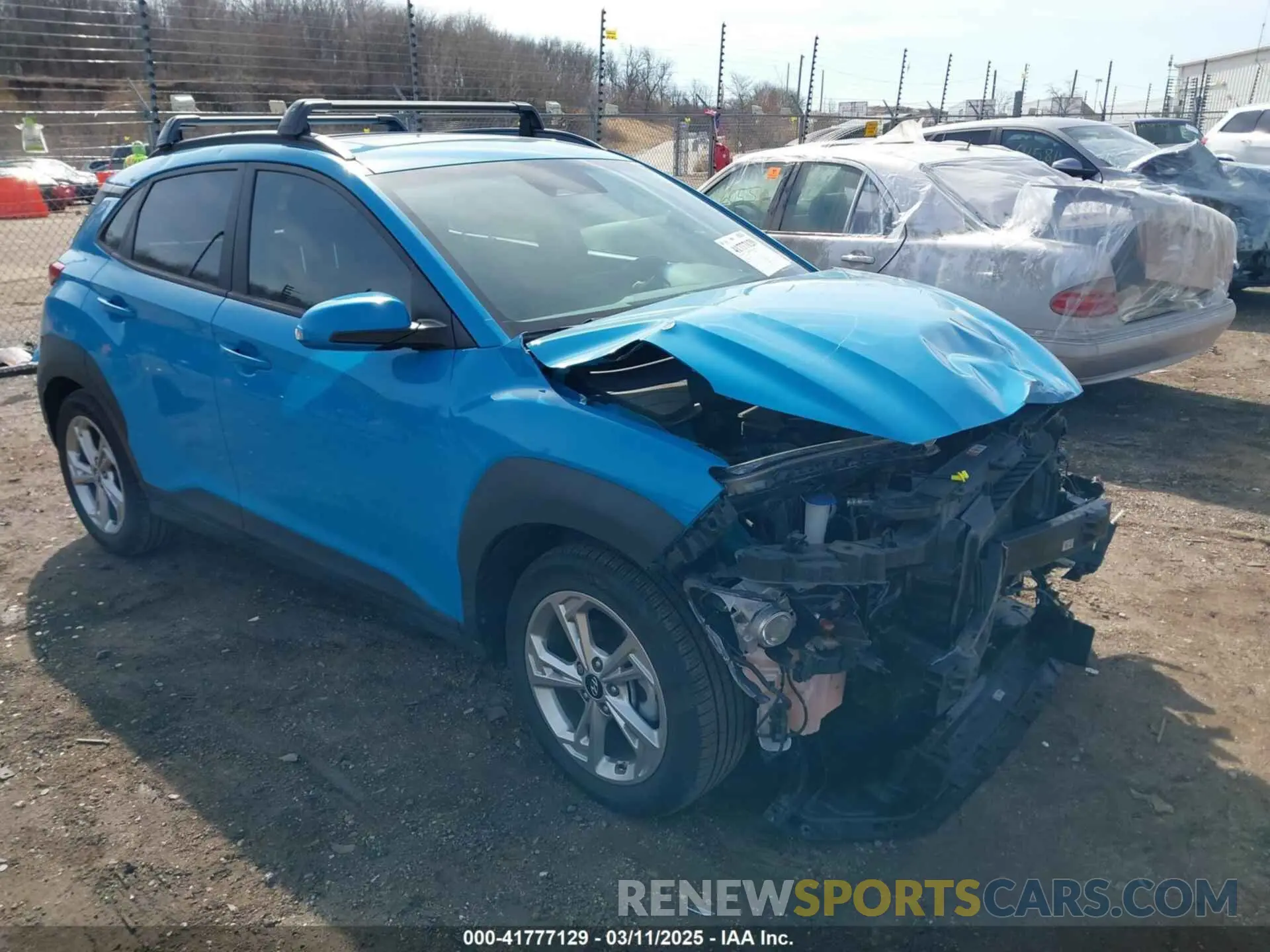 1 Photograph of a damaged car KM8K32AB5NU771657 HYUNDAI KONA 2022