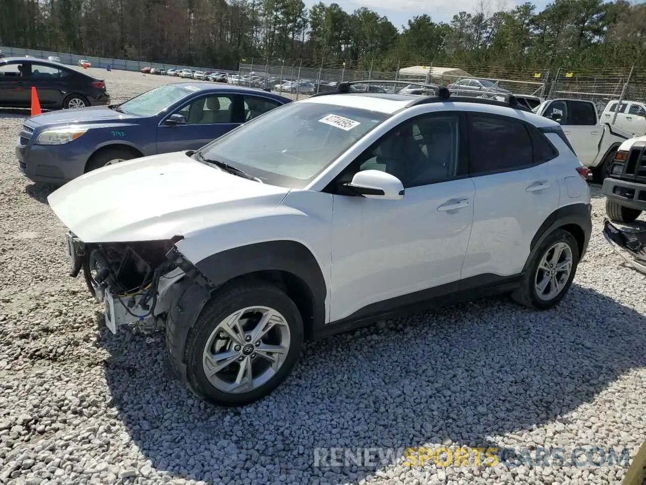1 Photograph of a damaged car KM8K32AB5NU915627 HYUNDAI KONA 2022