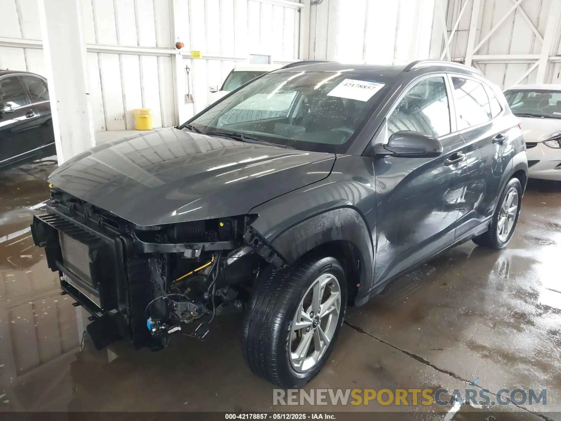 2 Photograph of a damaged car KM8K32ABXNU880163 HYUNDAI KONA 2022