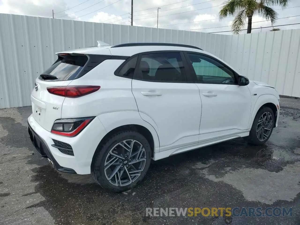 3 Photograph of a damaged car KM8K33A30NU770396 HYUNDAI KONA 2022