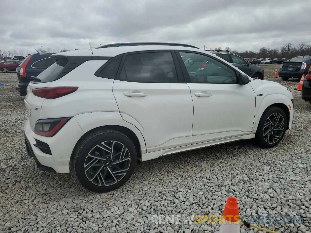 3 Photograph of a damaged car KM8K33A30NU901021 HYUNDAI KONA 2022