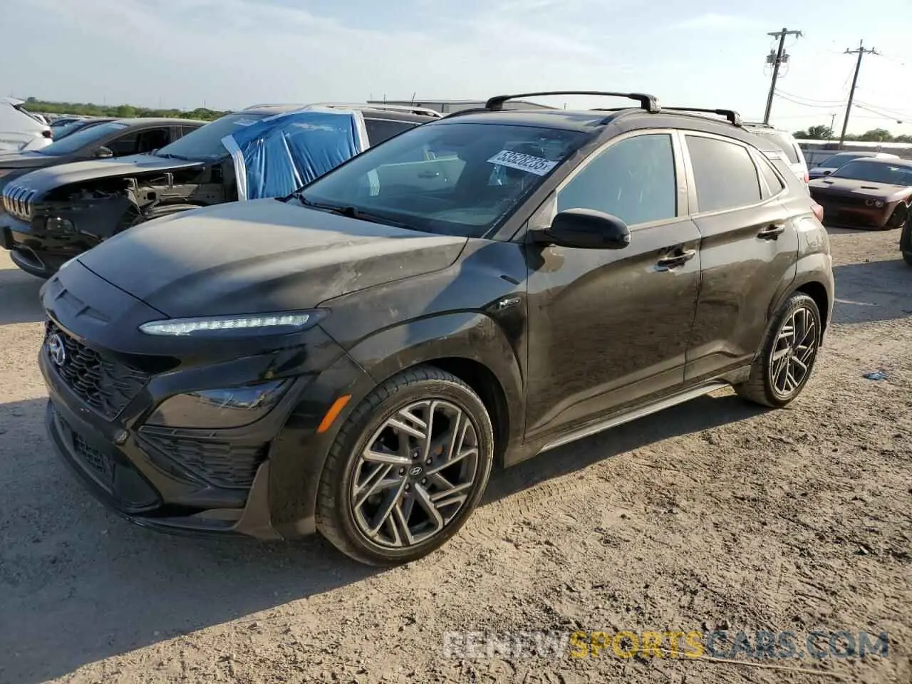 1 Фотография поврежденного автомобиля KM8K33A34NU913690 HYUNDAI KONA 2022