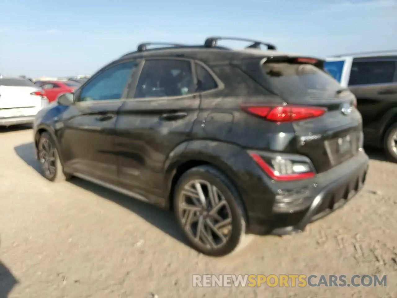 2 Фотография поврежденного автомобиля KM8K33A34NU913690 HYUNDAI KONA 2022