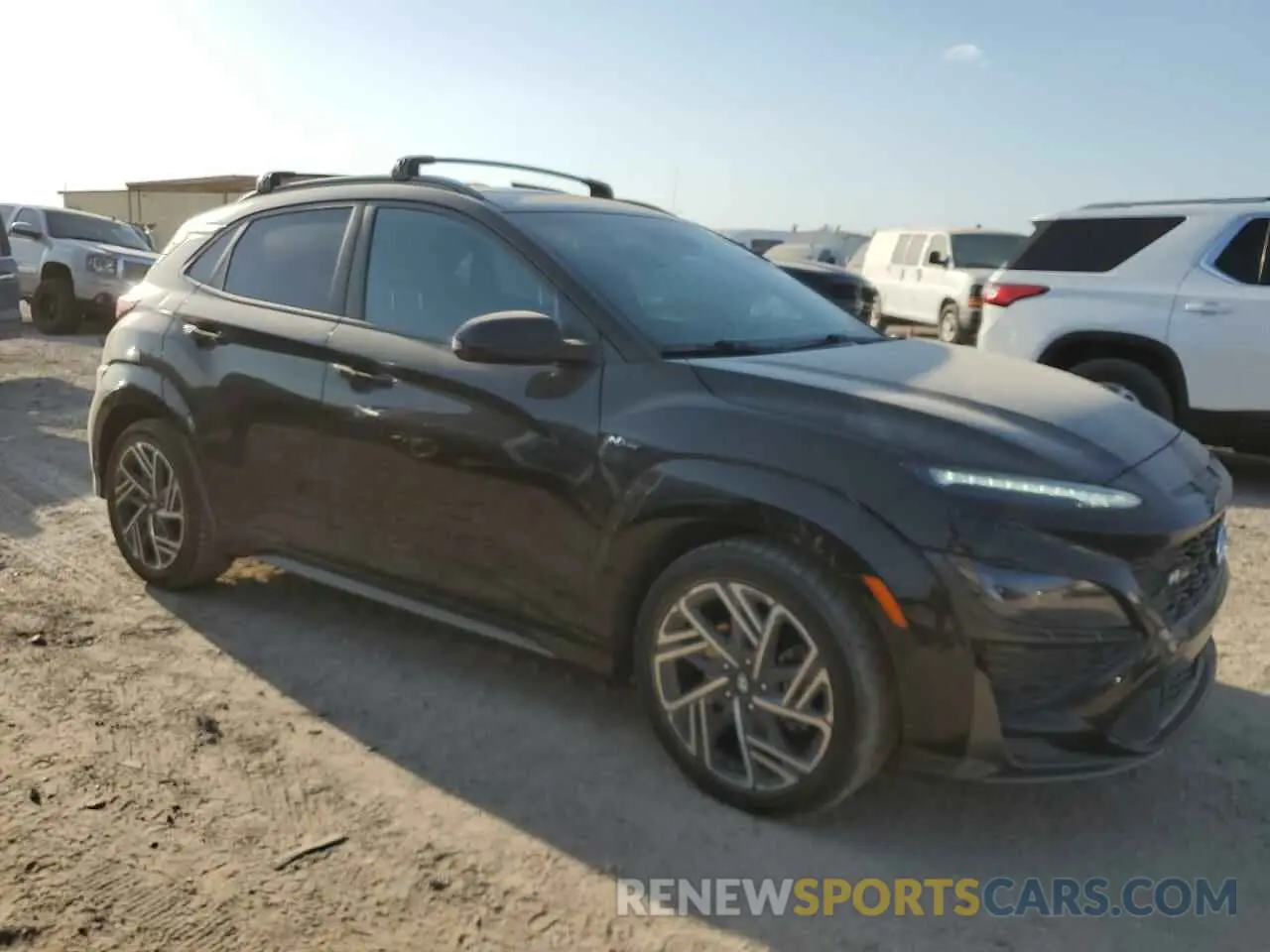 4 Фотография поврежденного автомобиля KM8K33A34NU913690 HYUNDAI KONA 2022