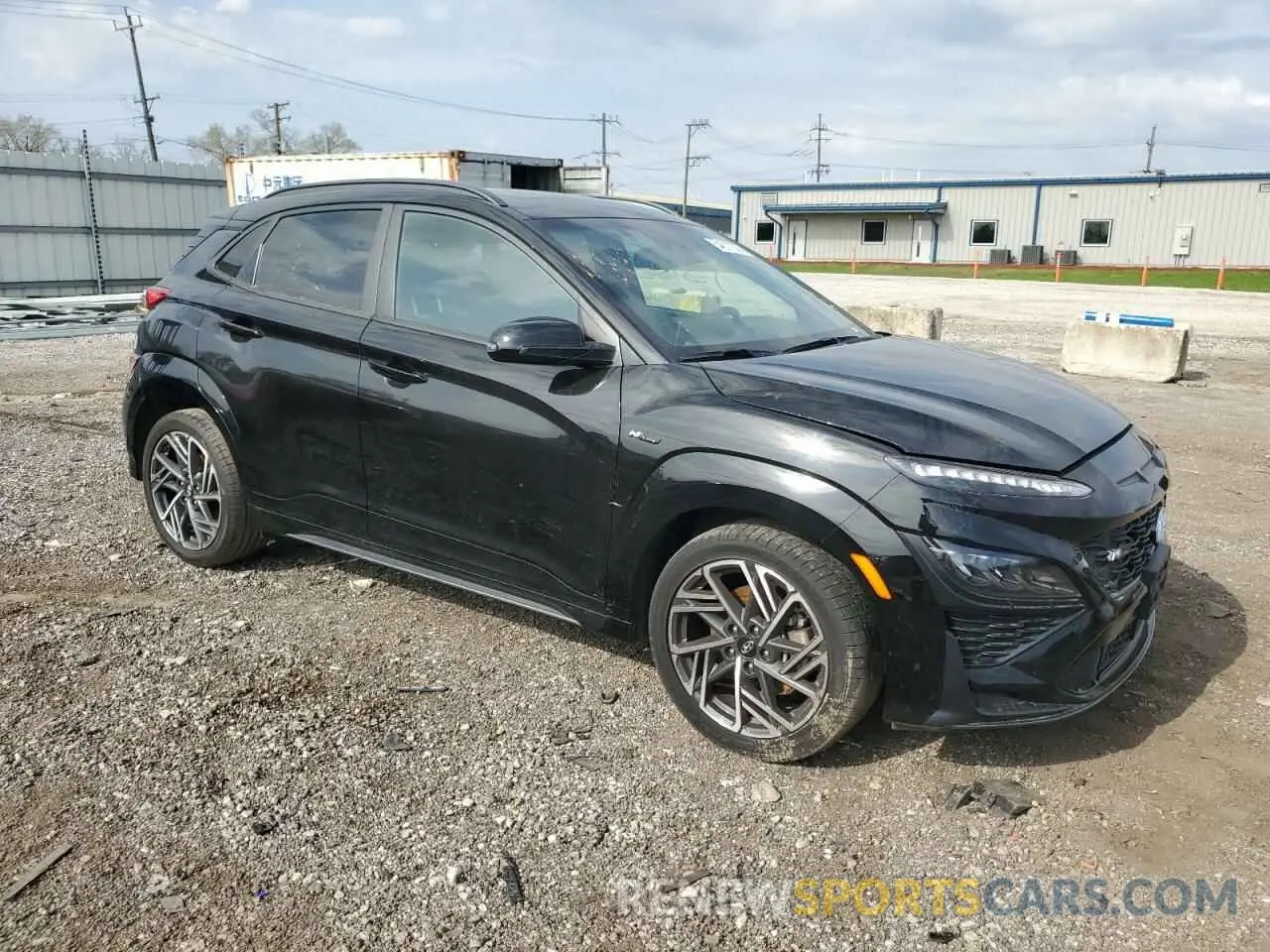 4 Photograph of a damaged car KM8K33A35NU884698 HYUNDAI KONA 2022