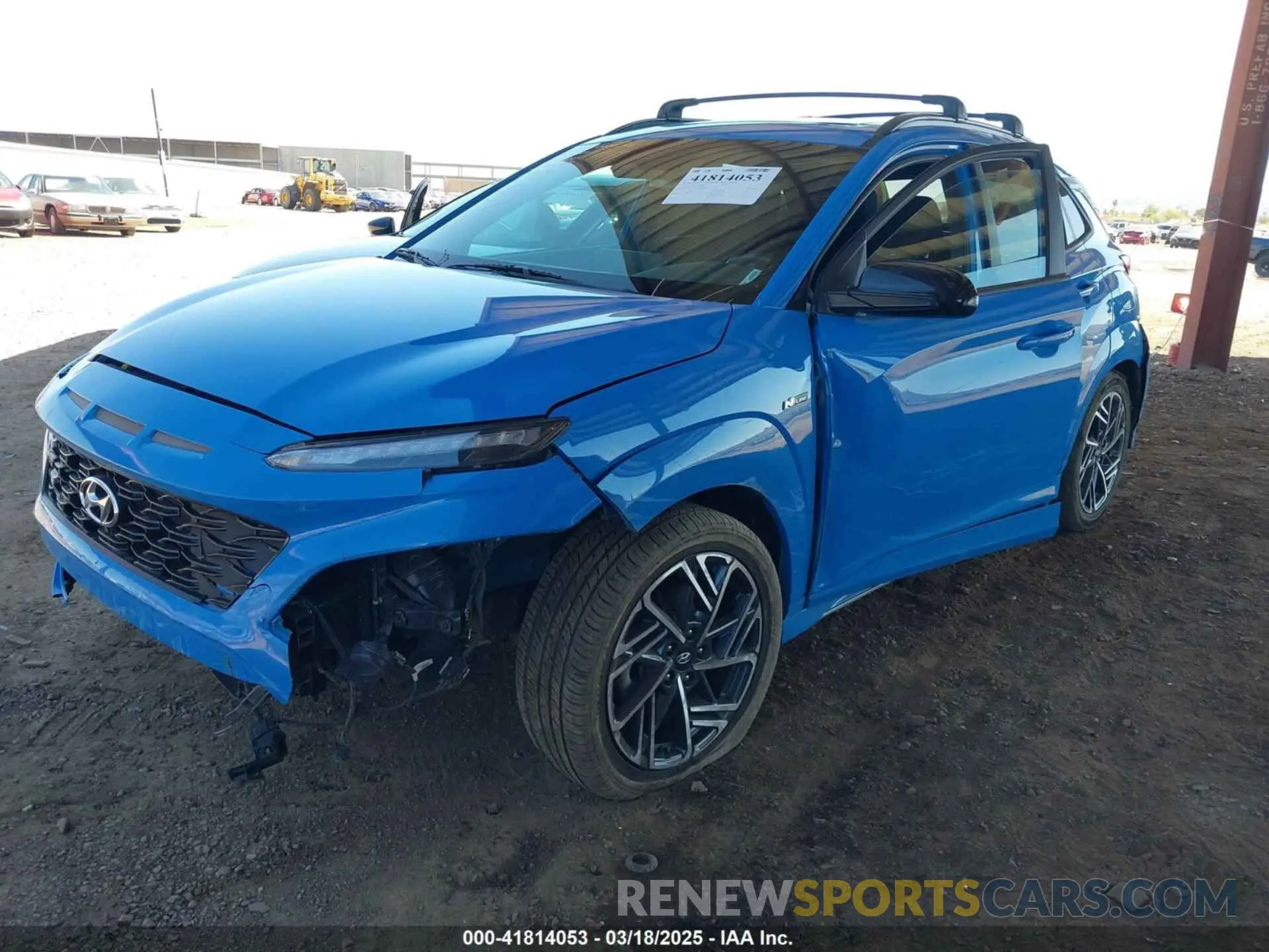 2 Photograph of a damaged car KM8K33A36NU824980 HYUNDAI KONA 2022