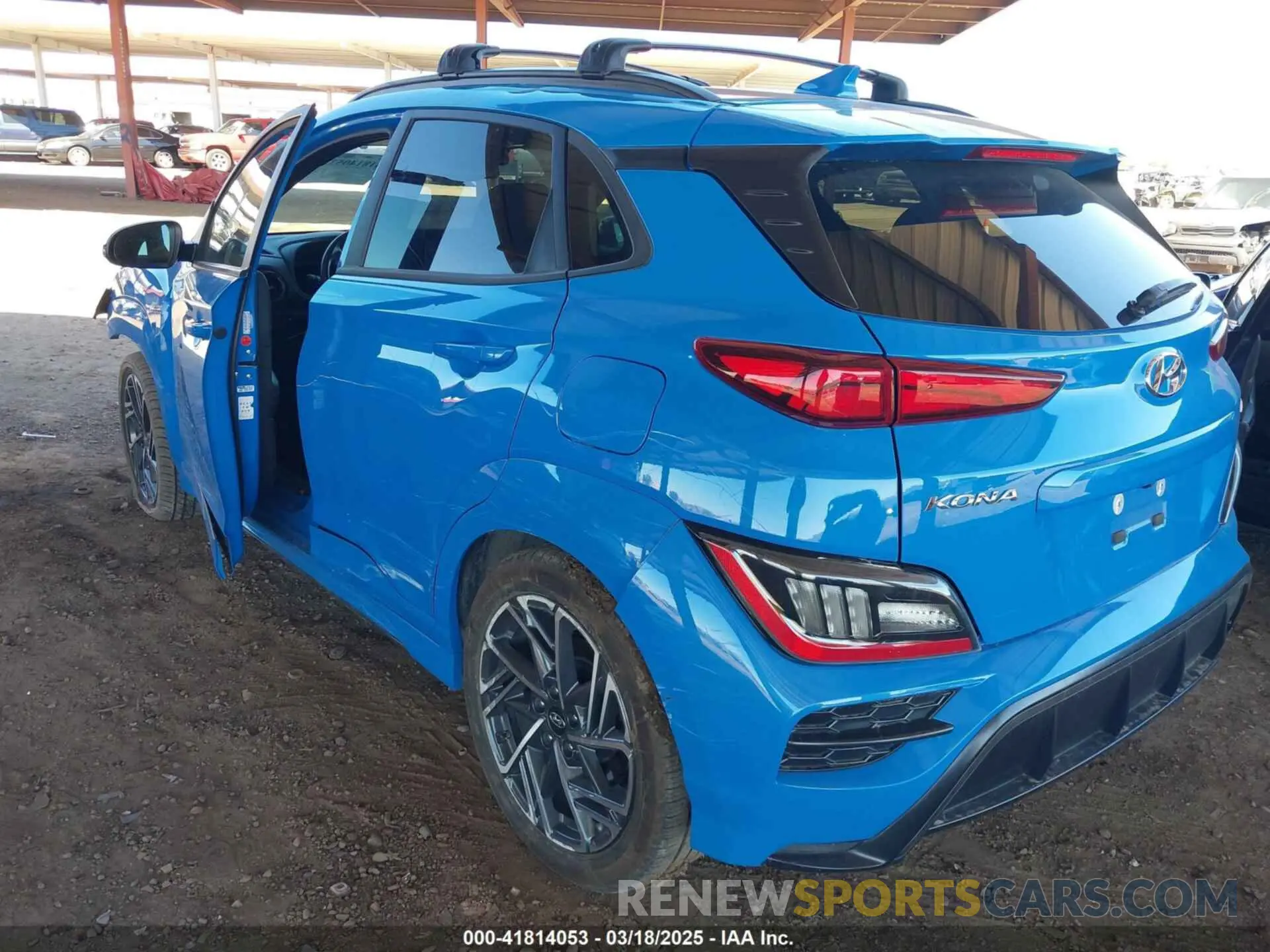 3 Photograph of a damaged car KM8K33A36NU824980 HYUNDAI KONA 2022