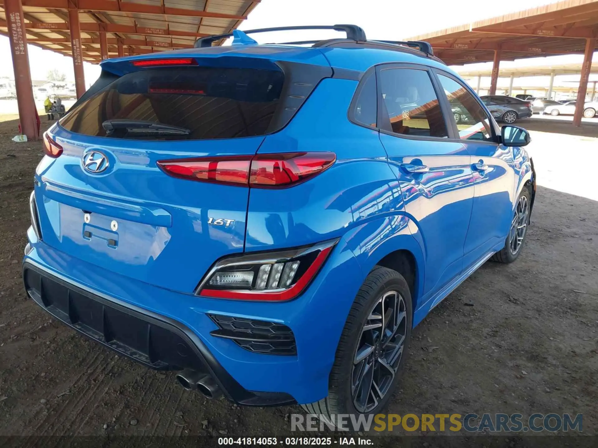 4 Photograph of a damaged car KM8K33A36NU824980 HYUNDAI KONA 2022