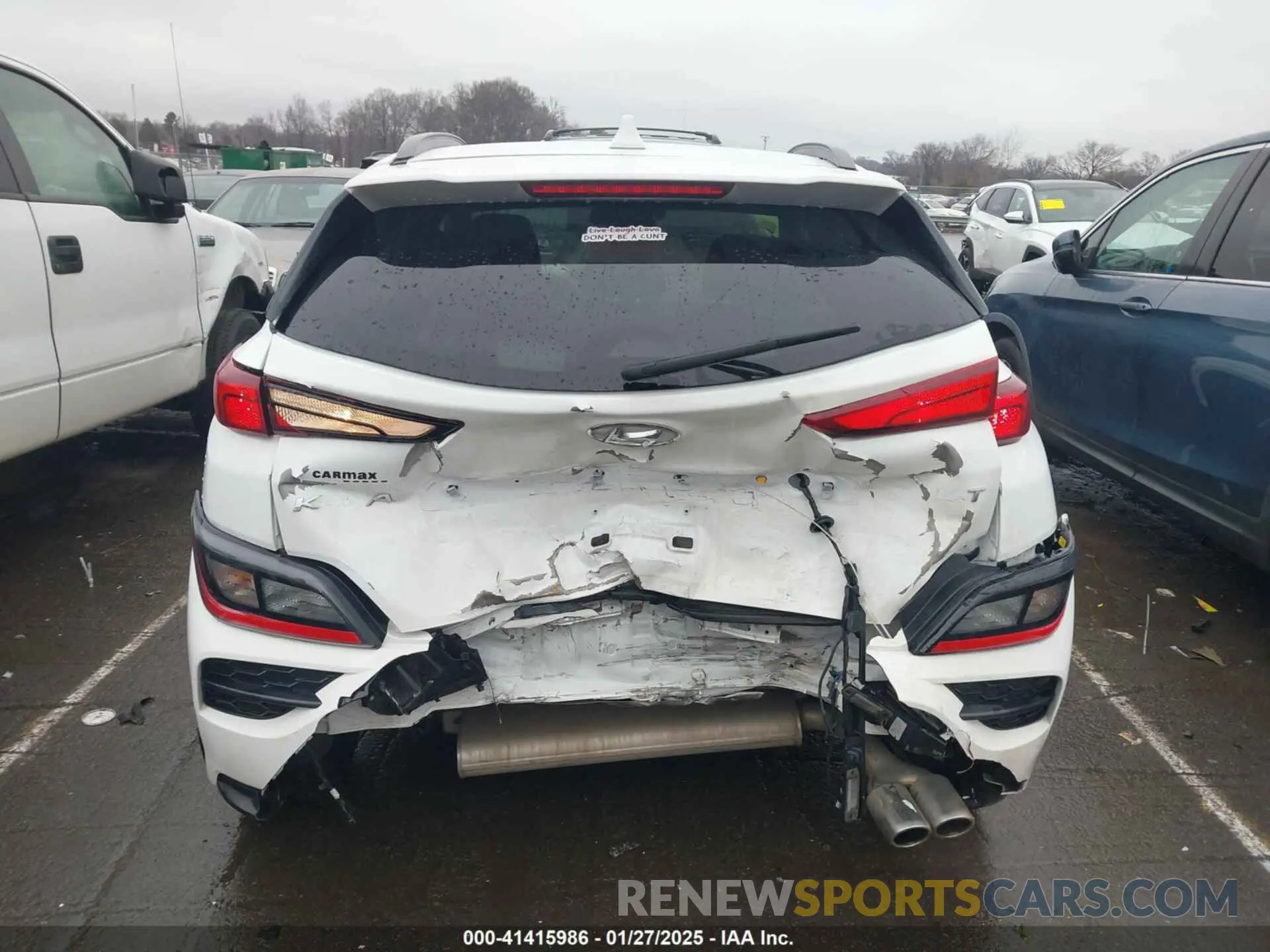 16 Photograph of a damaged car KM8K33A37NU928300 HYUNDAI KONA 2022
