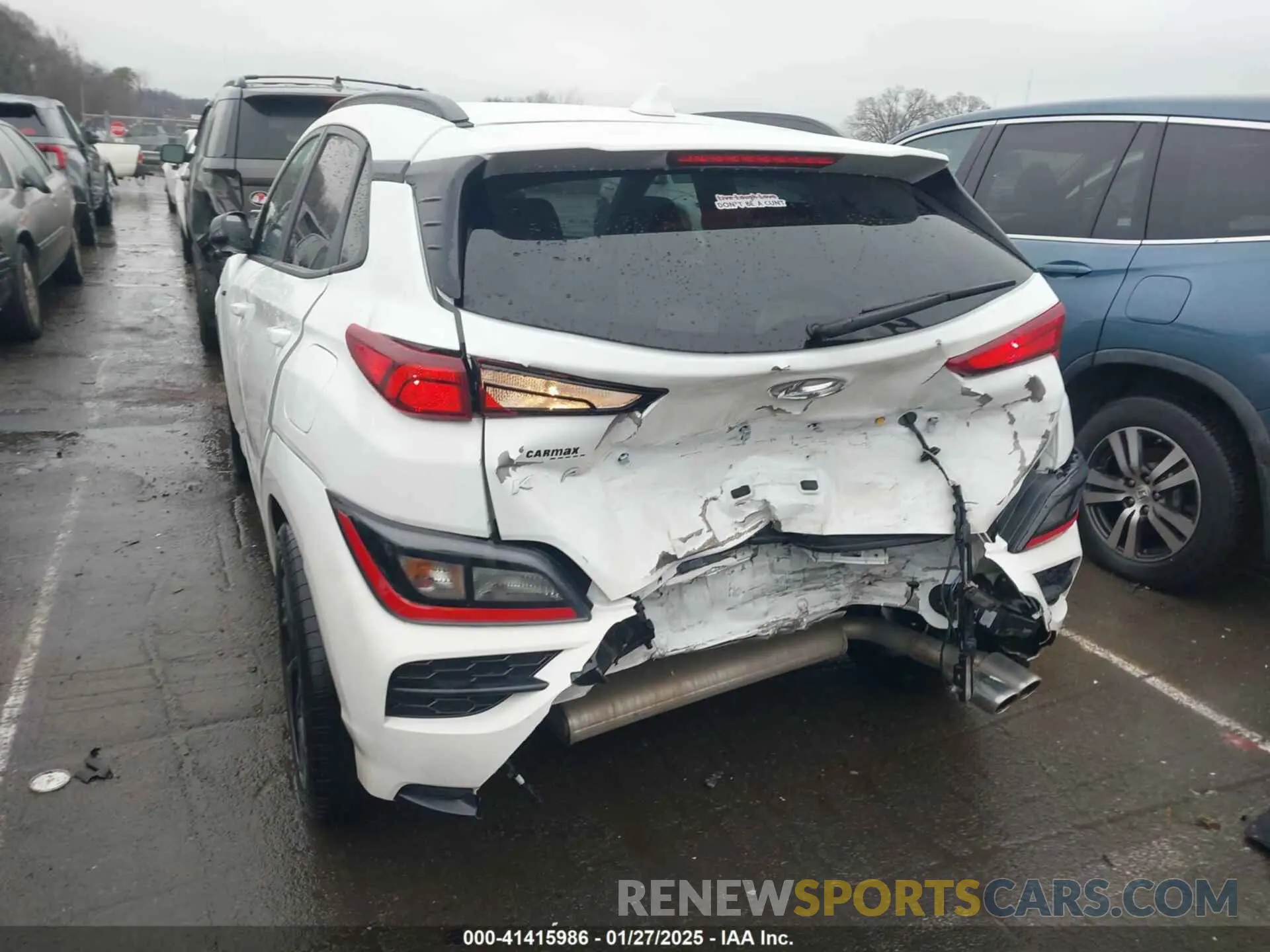6 Photograph of a damaged car KM8K33A37NU928300 HYUNDAI KONA 2022