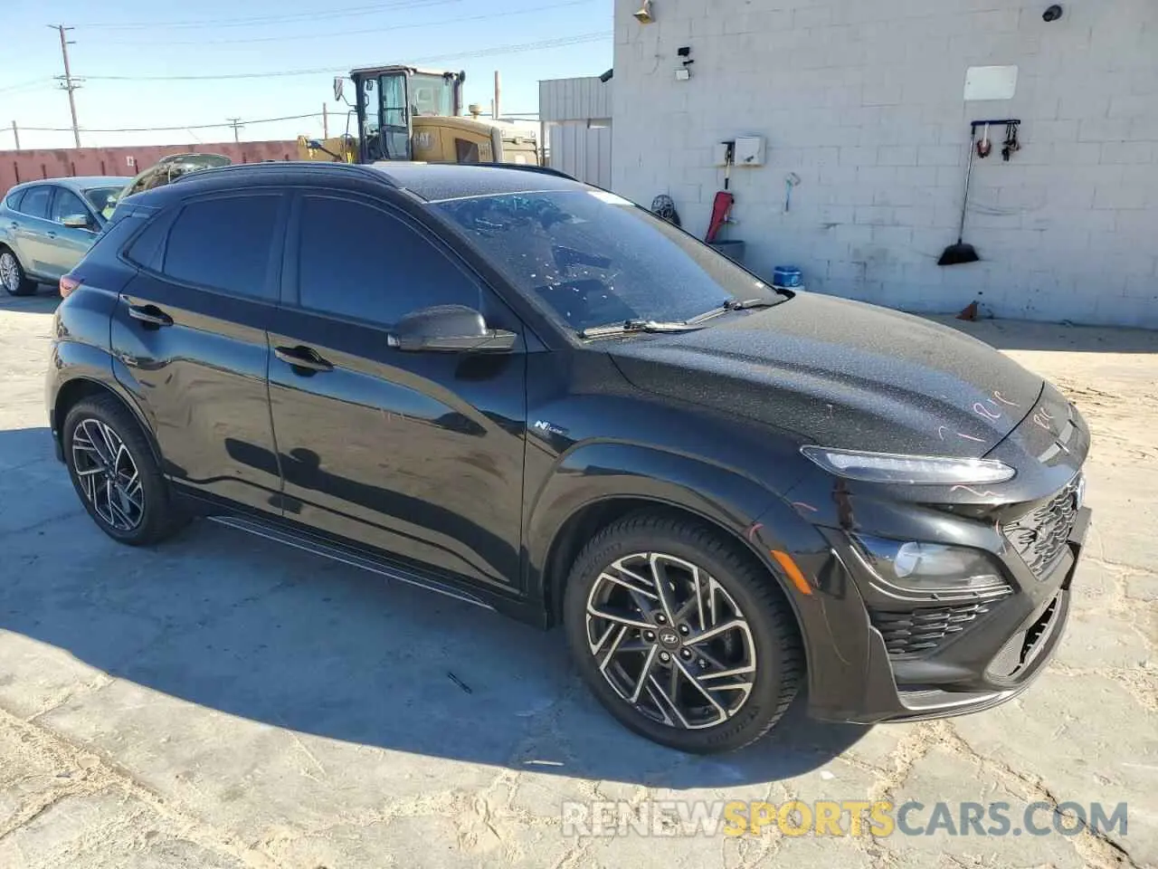 4 Photograph of a damaged car KM8K33A3XNU775699 HYUNDAI KONA 2022