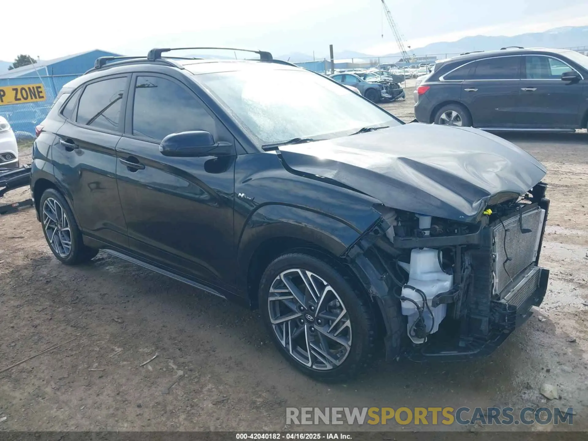 1 Photograph of a damaged car KM8K3CA30NU773377 HYUNDAI KONA 2022