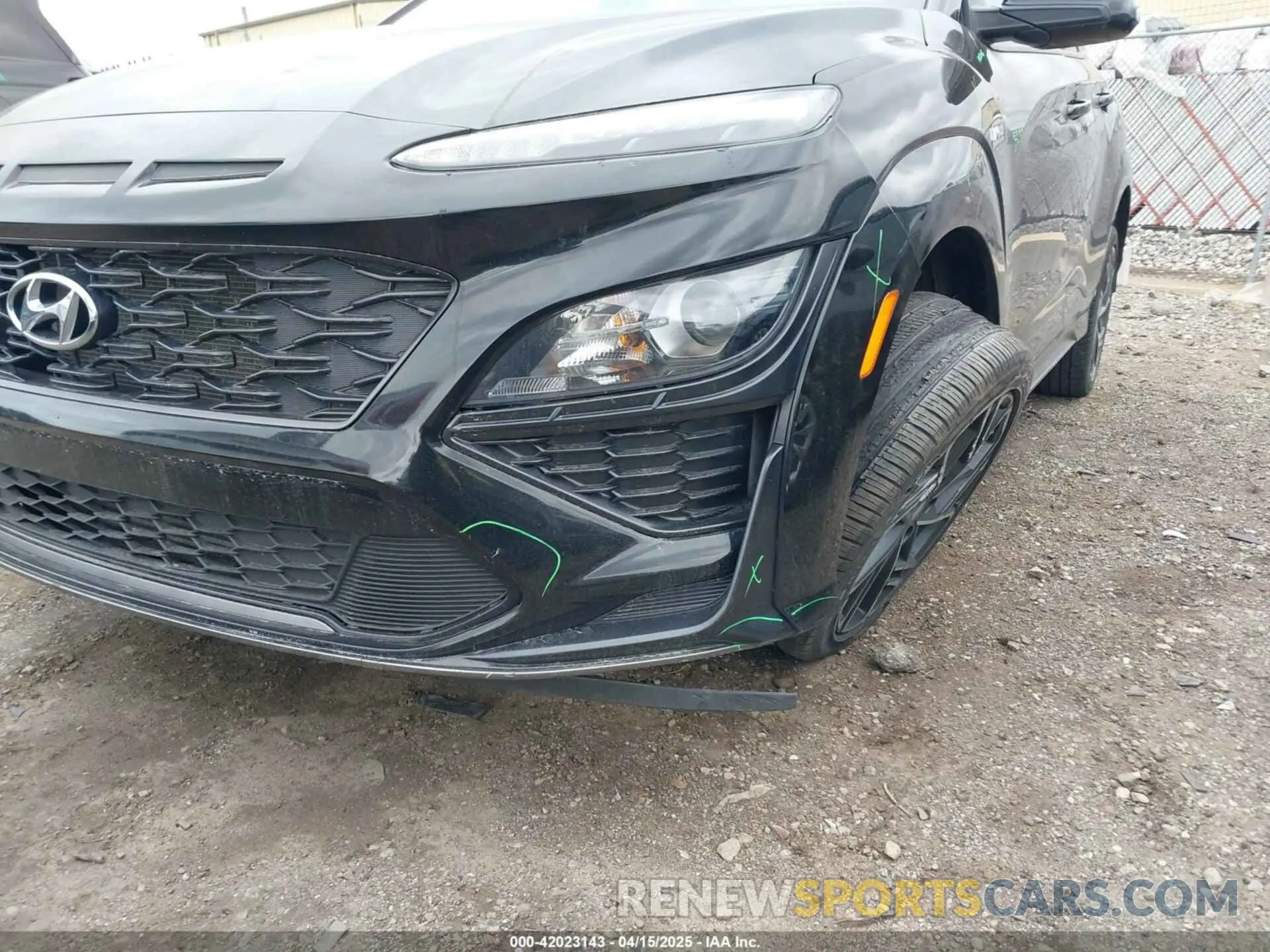 17 Photograph of a damaged car KM8K3CA31NU785456 HYUNDAI KONA 2022