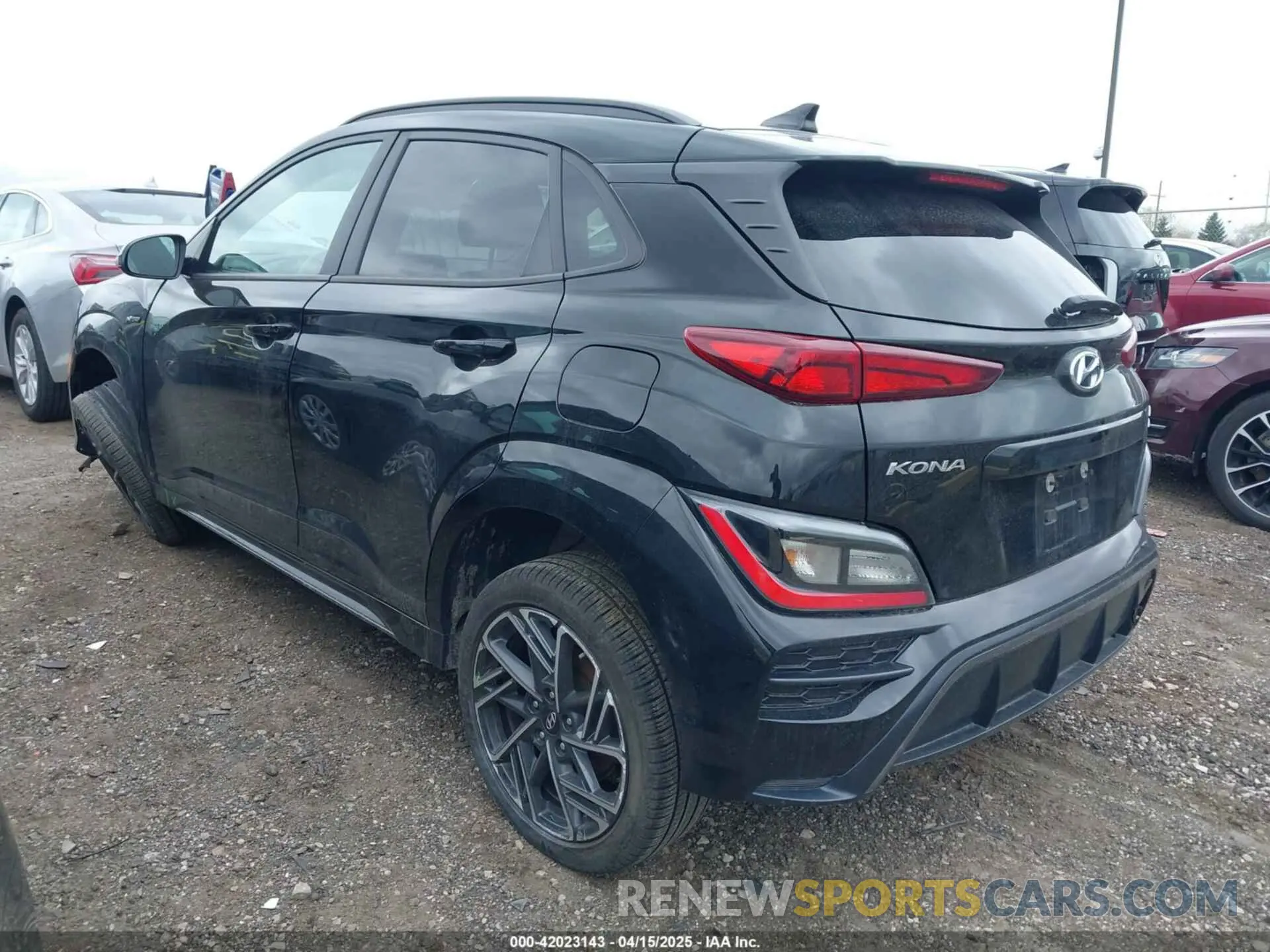 3 Photograph of a damaged car KM8K3CA31NU785456 HYUNDAI KONA 2022