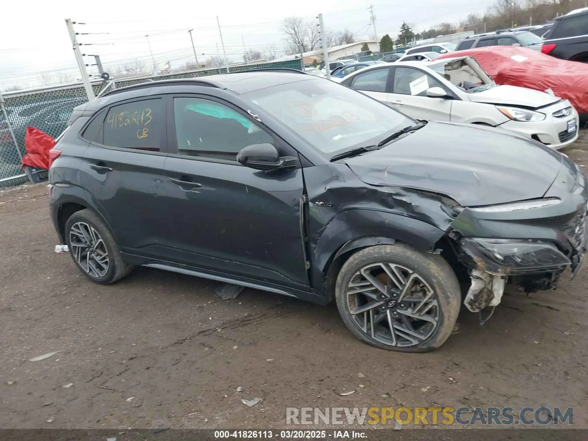 13 Photograph of a damaged car KM8K3CA32NU923862 HYUNDAI KONA 2022