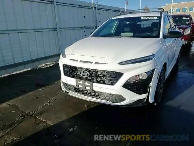 14 Photograph of a damaged car KM8K3CA33NU796555 HYUNDAI KONA 2022
