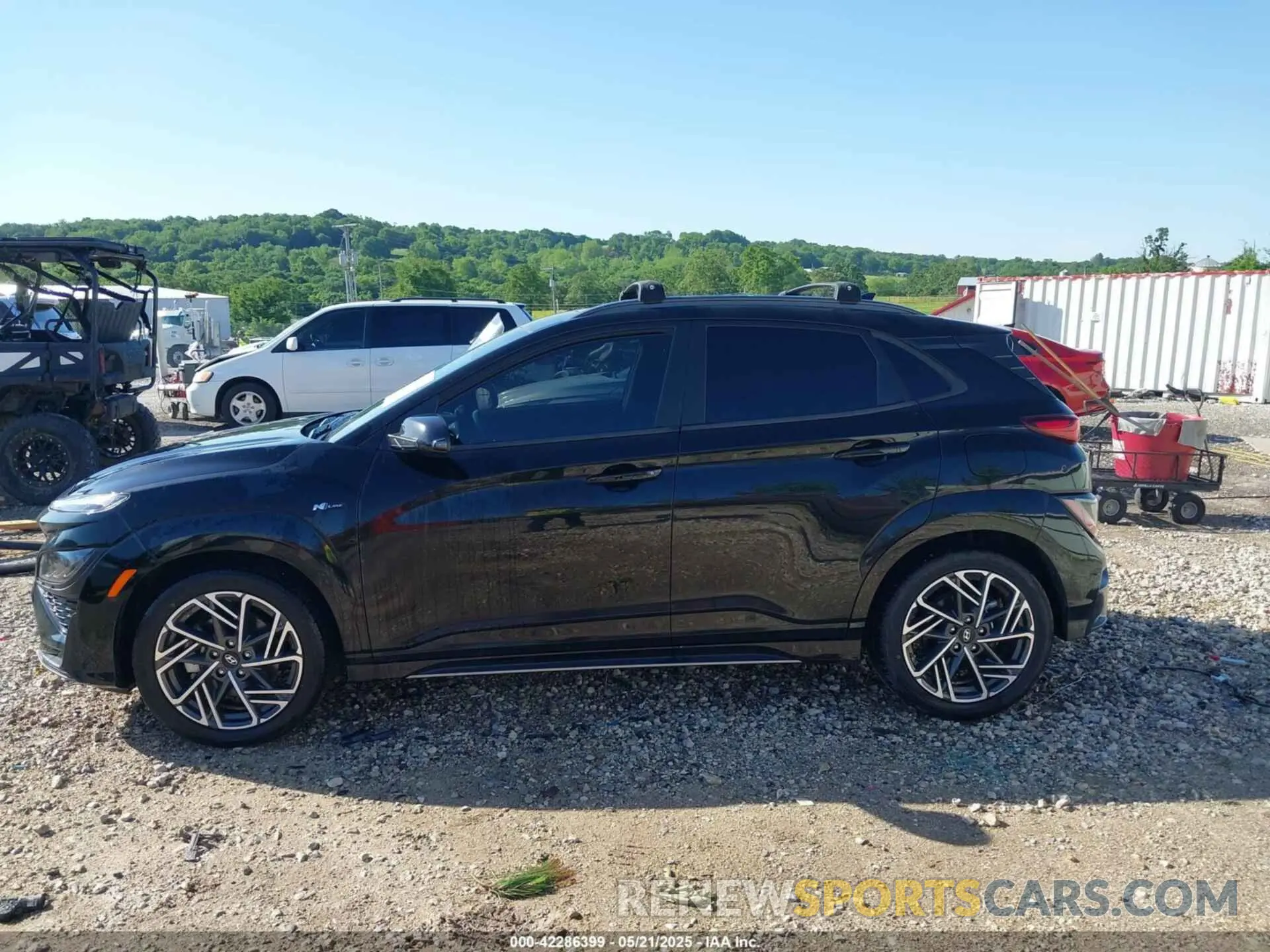 14 Photograph of a damaged car KM8K3CA33NU798855 HYUNDAI KONA 2022