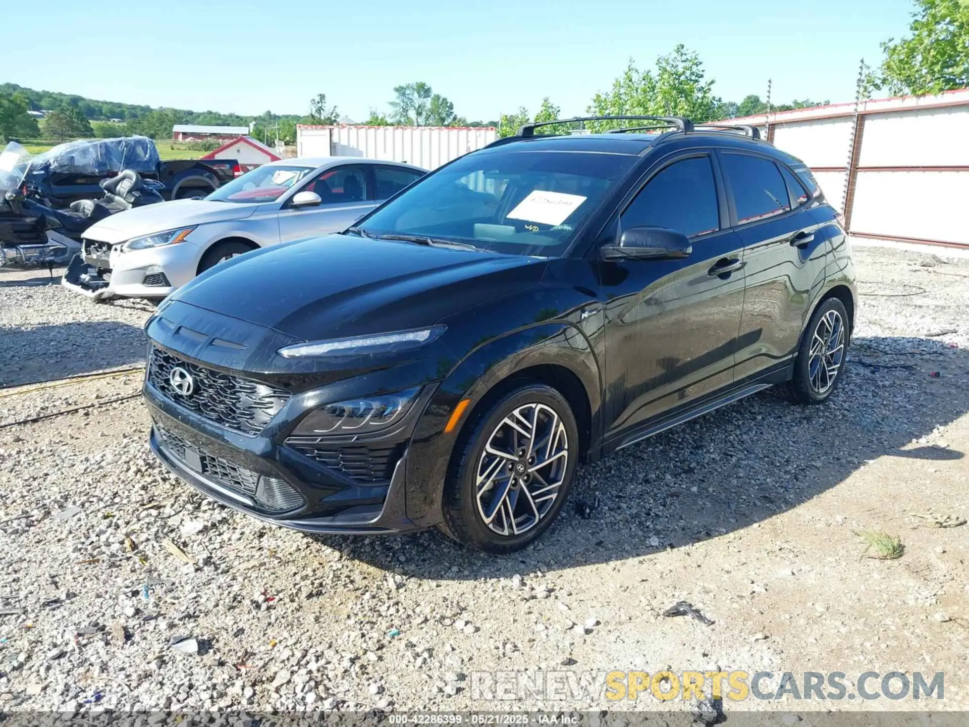 2 Photograph of a damaged car KM8K3CA33NU798855 HYUNDAI KONA 2022
