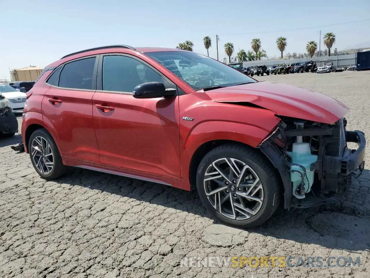 4 Photograph of a damaged car KM8K3CA34NU790750 HYUNDAI KONA 2022