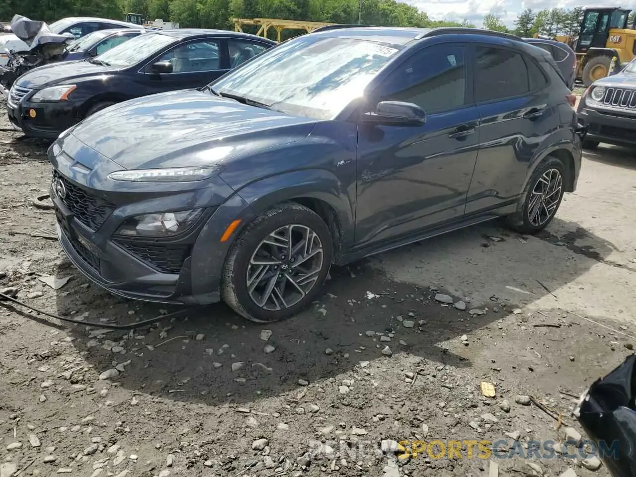 1 Photograph of a damaged car KM8K3CA39NU792882 HYUNDAI KONA 2022