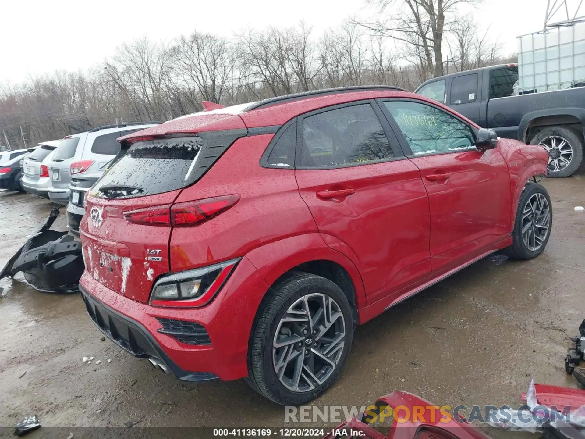 4 Photograph of a damaged car KM8K3CA39NU799962 HYUNDAI KONA 2022