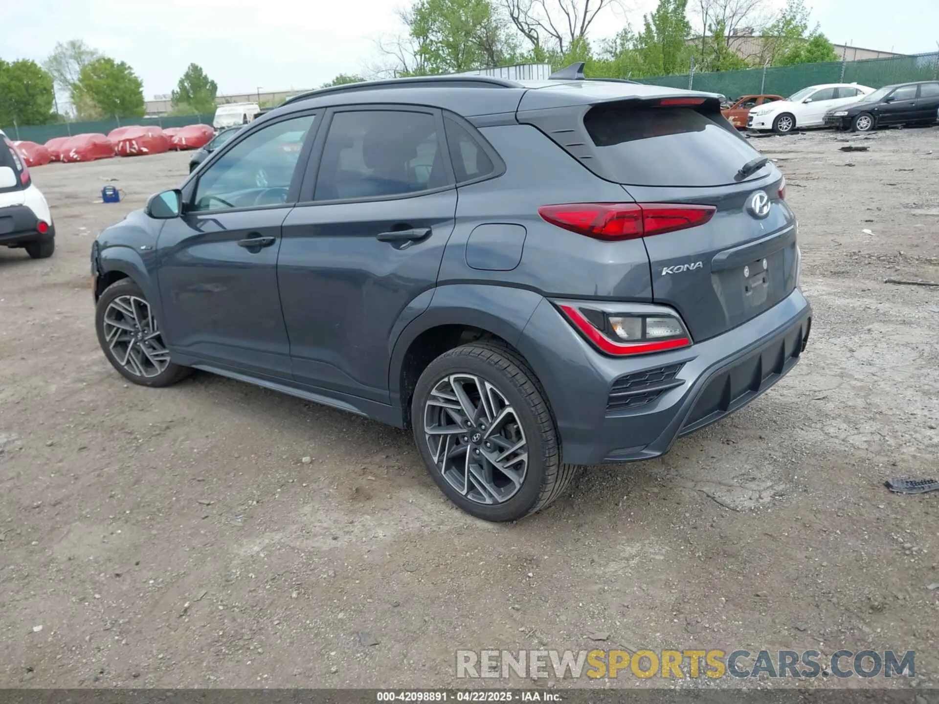 3 Photograph of a damaged car KM8K3CA3XNU774519 HYUNDAI KONA 2022