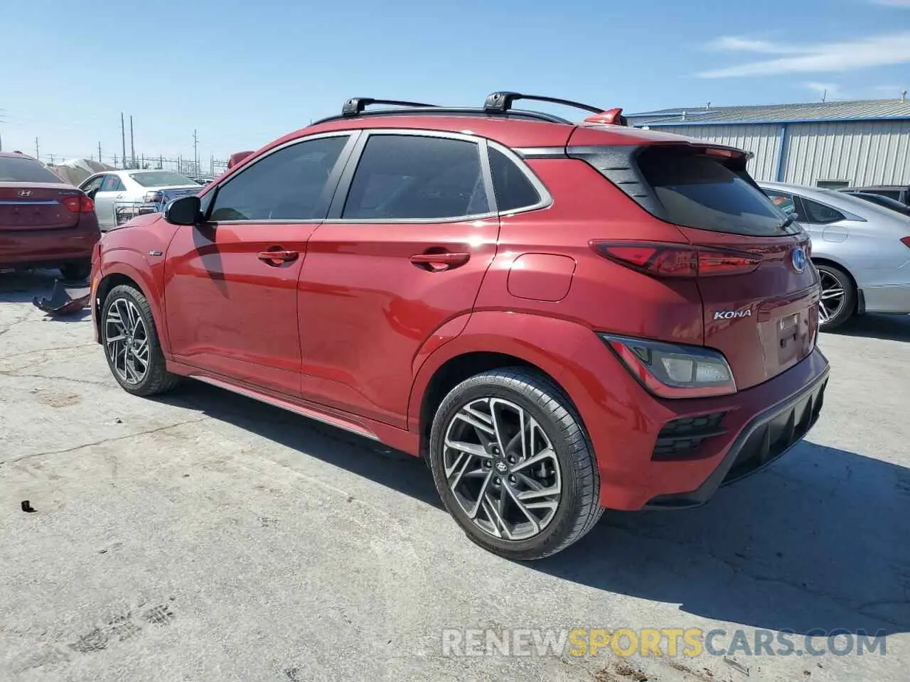 2 Photograph of a damaged car KM8K3CA3XNU801301 HYUNDAI KONA 2022