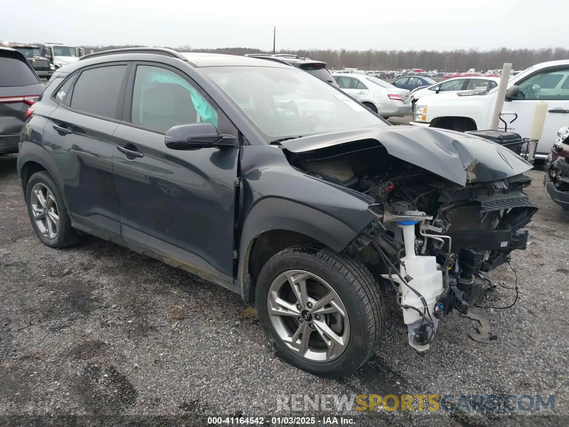 1 Фотография поврежденного автомобиля KM8K3CAB1NU862415 HYUNDAI KONA 2022