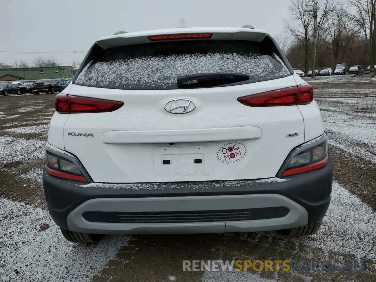 6 Фотография поврежденного автомобиля KM8K3CAB1NU899738 HYUNDAI KONA 2022