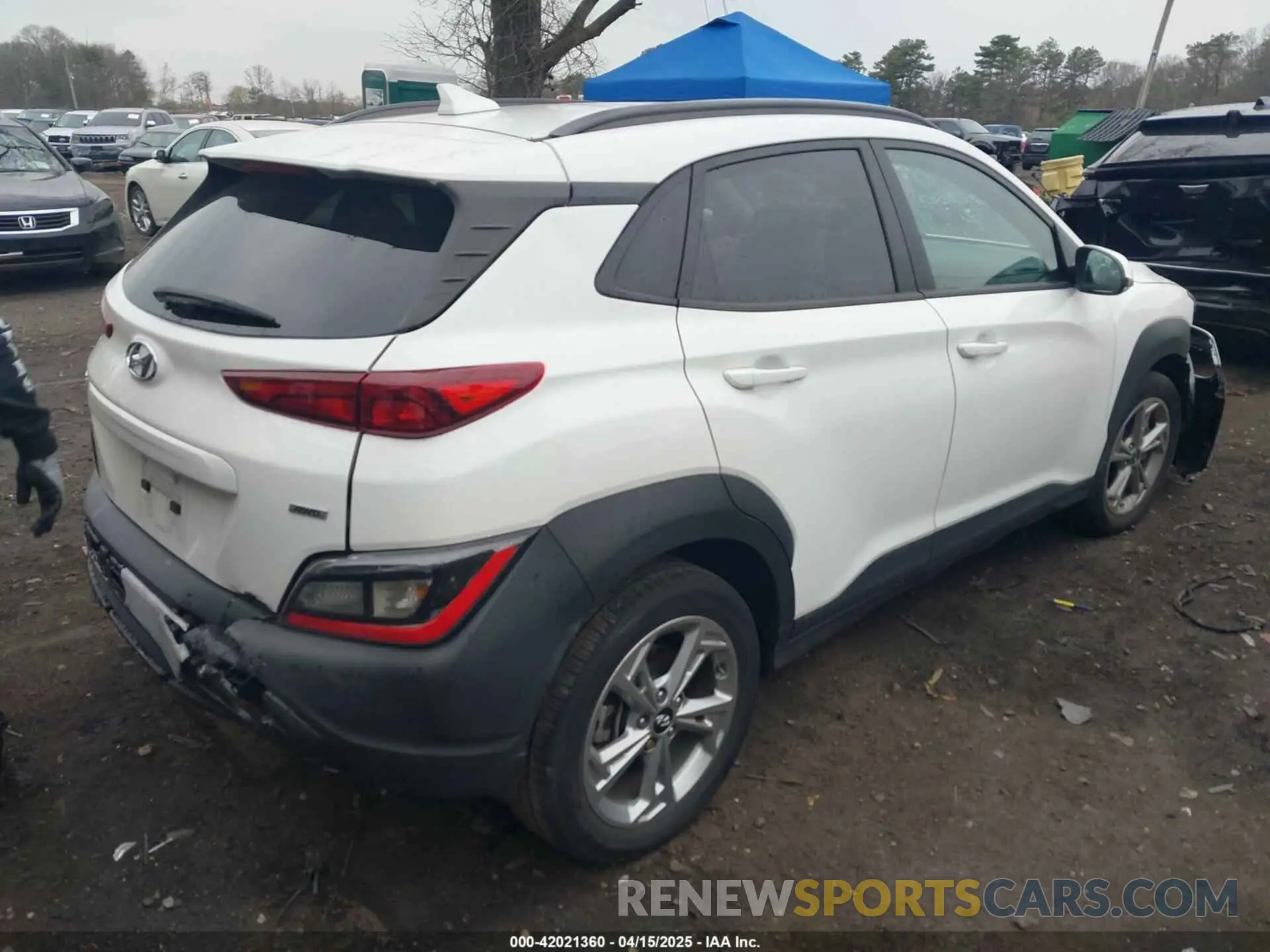 4 Фотография поврежденного автомобиля KM8K3CAB2NU858308 HYUNDAI KONA 2022