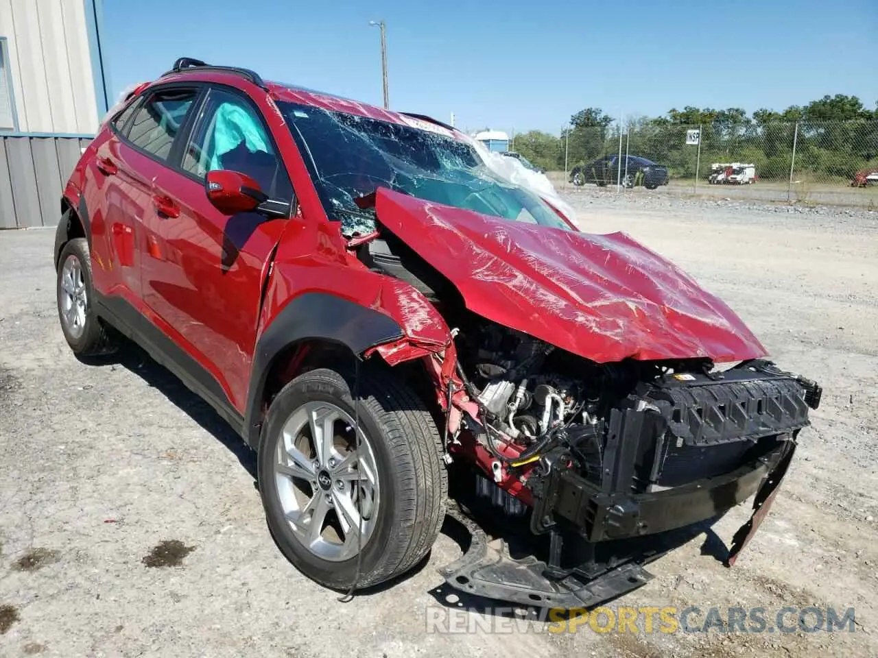 1 Photograph of a damaged car KM8K3CAB9NU860508 HYUNDAI KONA 2022