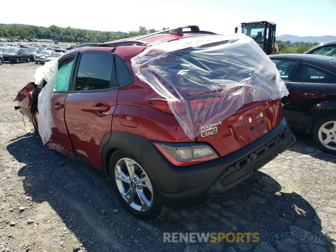 3 Photograph of a damaged car KM8K3CAB9NU860508 HYUNDAI KONA 2022